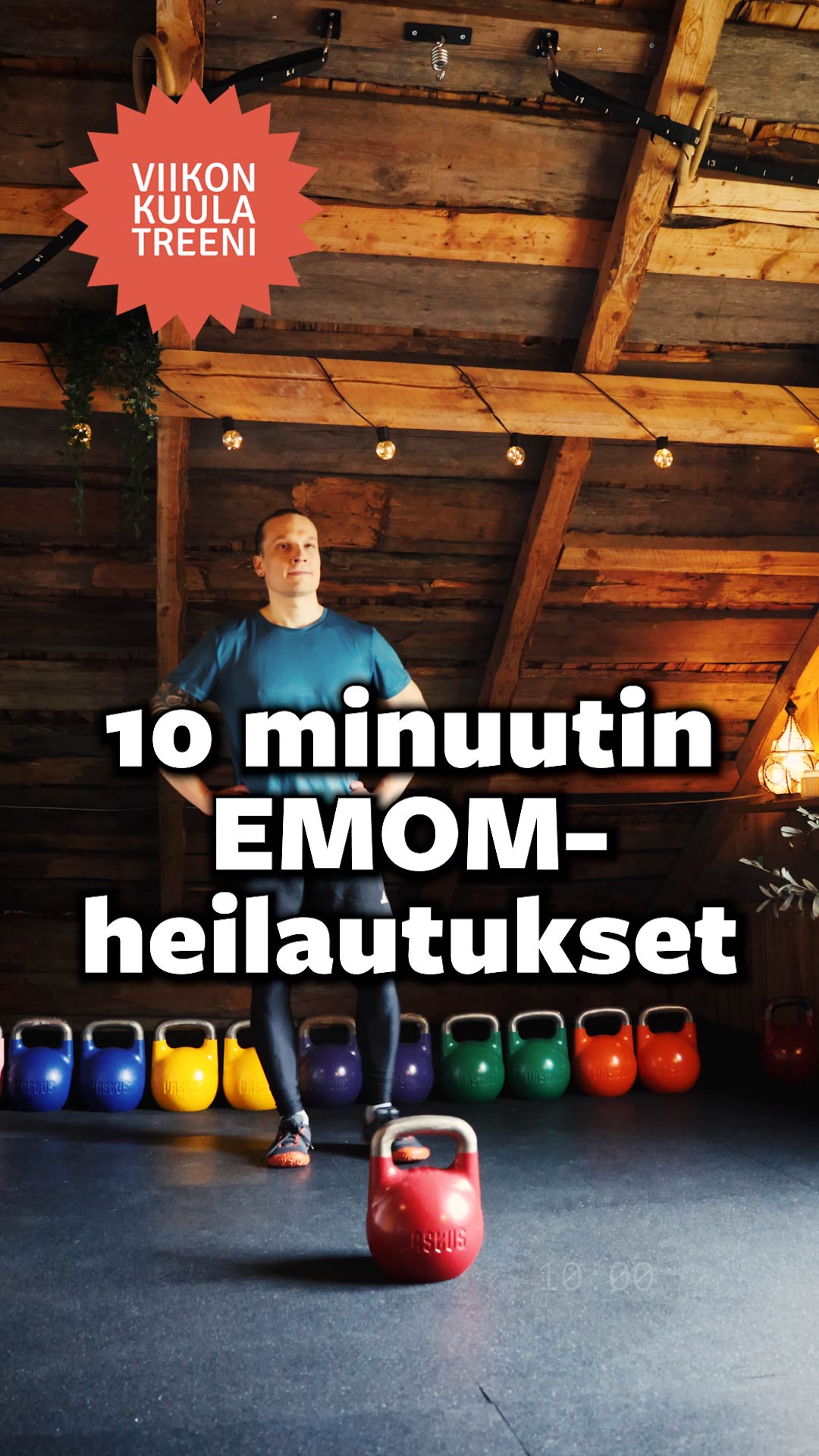 10 minuutin EMOM-heilautukset
