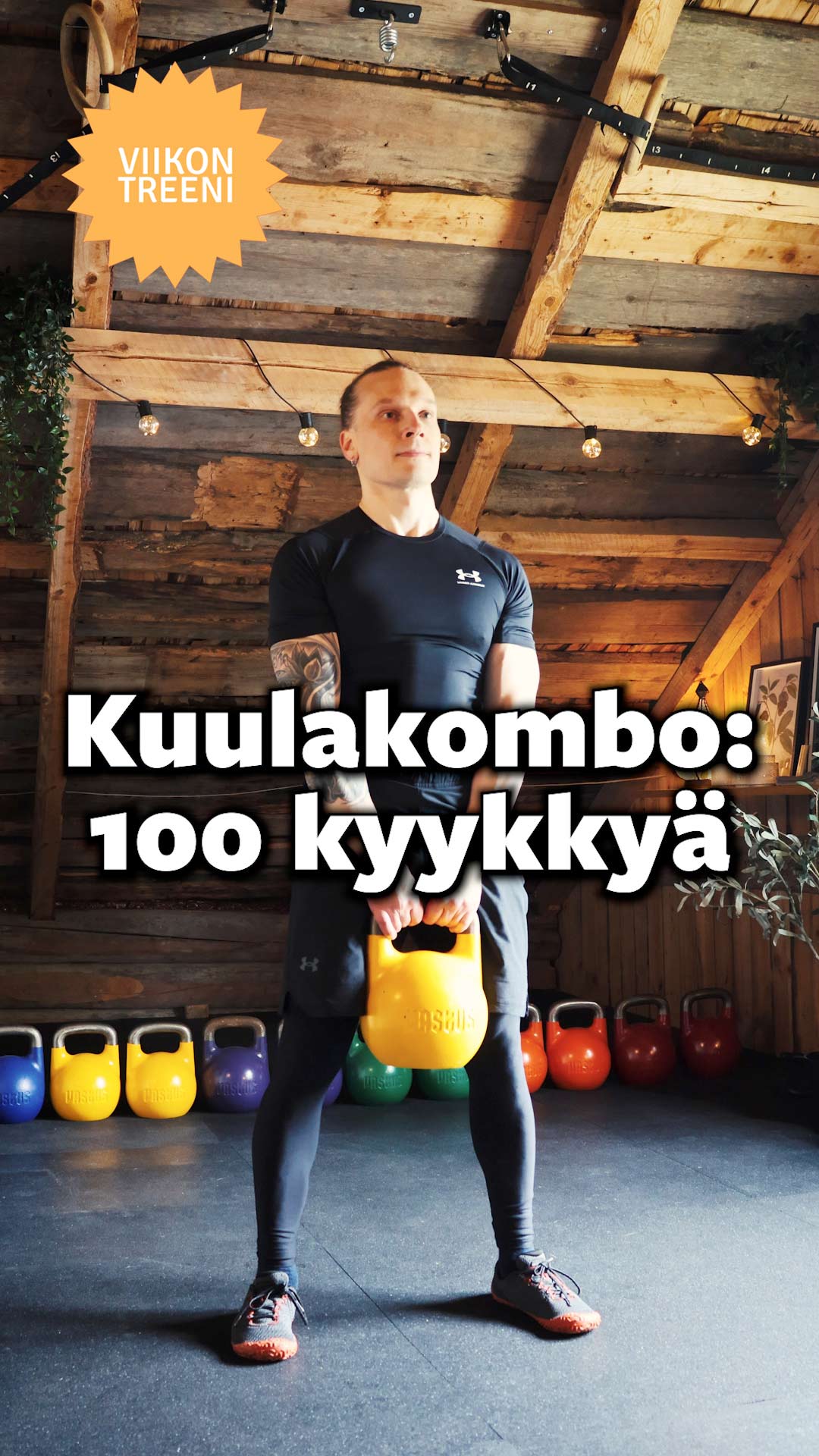 Viikon treeni: 100 kyykyn kuulakombo